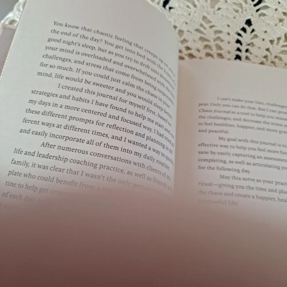 NEW Calm the Chaos Journal Planner Hardcover Book